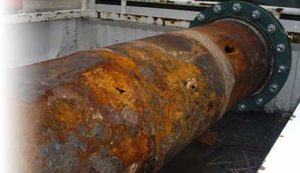 Sample corrosion of pipes